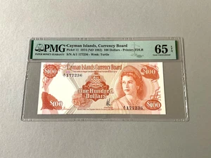 Cayman Islands 100 Dollars P-11 1974 (ND 1982) PMG 65 EPQ - Bild 1 von 4