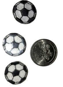 25 Mini Bügelbild Applikationen Patch bestickt NEU Sport Fußball Ball - Bild 1 von 6