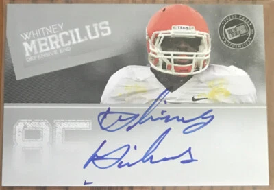 2012 Press Pass Autographs Silver Whitney Mercilus PPS-WM Illinois - Image 1 of 2