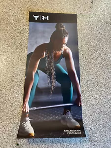 NEW Under Armour Project Rock Ariel Belgrave Marketing Advertising Sign 53"x22" - Picture 1 of 4