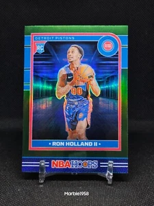 Ron Holland II 2024-25 Panini NBA Hoops RC Green Prizms Premium #235 Pistons - Picture 1 of 2