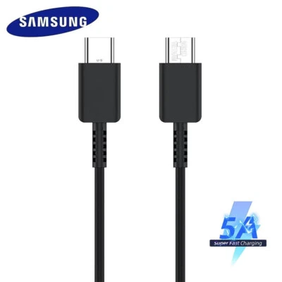 Cable de carga súper rápido original genuino Samsung Galaxy Series USB-C a C 3 pies Foto 1 de 2