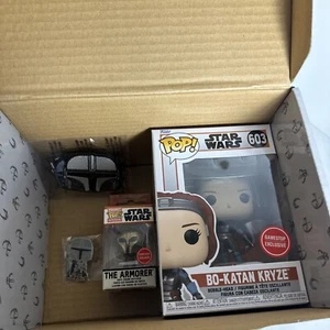 Funko Pop Pocket MANDALORIAN THE ARMORER y pop 603 bo-katan kryze lote - Imagen 1 de 17