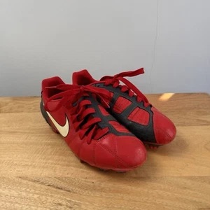 Rare Nike Mens T90 Shoot III 3 FG 385402-611 Red Football Soccer Boots UK5 - Picture 1 of 13