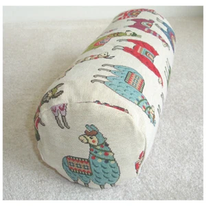 Bolster Cover Only 18"x8" Llama Round Cushion Cylinder Tapestry Llamas Alpaca - Picture 1 of 9