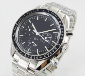 BRANDNEUE ATEMBERAUBENDE STERILE ZIFFERBLATT CHRONOGRAPH UHR. QUALITÄT AUTOMATIKWERK - Bild 1 von 6