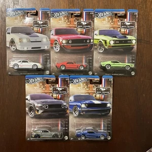2025 Hot Wheels Silver Series Mustang 60 Years Complete Set of 5 - Picture 1 of 7