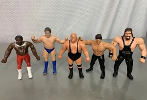 (5) Vintage 1980er 1994 LJN Titan Wrestling BENDIES Figuren Andre the Giant WWF - Bild 1 von 12
