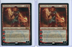 CHANDRA, FLAME'S CATALYST X 2 MTG Core Set 2021 MYTHIC RARE FOIL 332 UNPLAYED - Picture 1 of 1