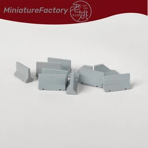SSMODEL 1:144 Concrete Jersey barrier 10pcs Railroads Scenery Miniatures Factory - Picture 1 of 3