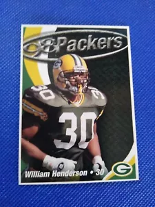 Green Bay Packers Police #12 1998 William Henderson - Imagen 1 de 4