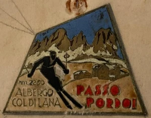 PASSO PORDOI HOTEL WOLLKRAGEN DOLOMITEN M.2250 PAPIERSKIZZE DIST. LORIOLI - Bild 1 von 6