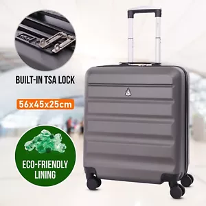 Aerolite 56x45x25cm British Airways Jet2 Easyjet Max Hand Cabin Luggage Suitcase - Picture 1 of 10