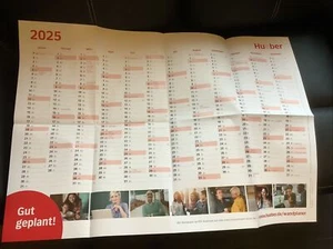 Jahresplaner Kalender 2025 Wandkalender Kinder Schule Kindergarten Familie groß - Bild 1 von 1