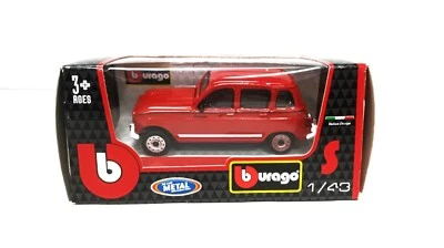 Renault 4 Rosso Red Burago Bburago 1:43 Nuovo 1/43 Die Cast 1°Edizione Very Rare - Immagine 1 di 4