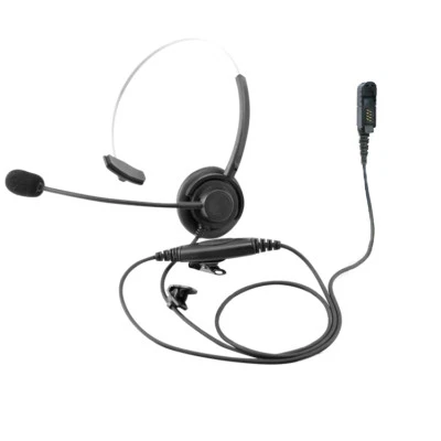 PROMAXPOWER Over the Head Single Muff Headset for Motorola 2-Way Radios XPR3300, XPR3500e