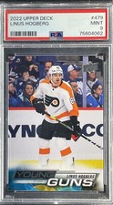 2022-23 Upper Deck Series 2  ** LINUS HOGBERG **  Young Guns #479 🔥   PSA 9  🔥