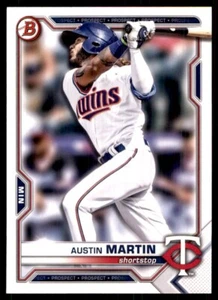 2021 Bowman Draft Austin Martin Minnesota Twins #BD-19 - Picture 1 of 2