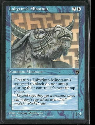 Labyrinth Minotaur [Version 2] Homelands #30 Magic The Gathering MTG - Image 1 of 2