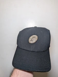 Rare VTG Reebok Allen Iverson Metal Logo I3 76ers Black Fitted Hat Size M-L - Picture 1 of 6