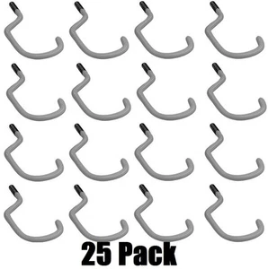 (25) Crawford SS18-25 Vinyl beschichteter Stahl zum Einschrauben Fahrrad Aufbewahrungshaken - Bild 1 von 2