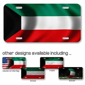 Hochwertiges Aluminium Nummernschild - Flagge von Kuwait (Kuwaiti) - viele Optionen - Bild 1 von 10