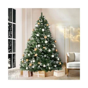 Jingle Jollys Christmas Tree 2.1M Xmas Trees Decorations Snowy Green 1000 Tips - Picture 1 of 8