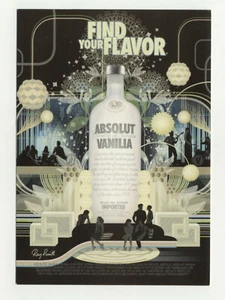 Absolut Vanilia Unused Rack Card Free Card Advertising Postcard - Picture 1 of 2