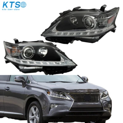 Farol HID para Lexus RX350 RX450H 2013 2015 projetor preto lado esquerdo+direito - Imagem 1 de 4