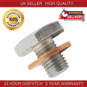 OIL SUMP DRAIN PLUG 1X FOR FORD DS PEUGEOT CITROEN 2S6Q6730AA-1146063 - Picture 1 of 6