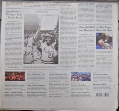 Homenaje a Lou Brock Dead The New York Times 7/09/2020 💲 Foto 1 de 3