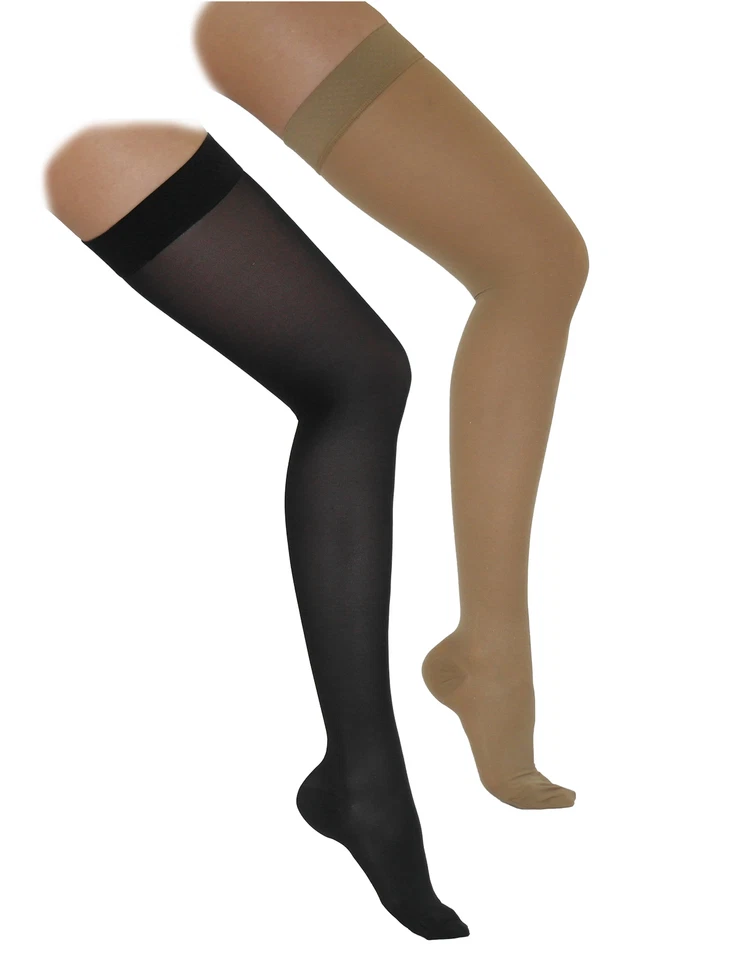 Stützstrümpfe Straps-Strümpfe Kompressionsstrümpfe Stocking 140DEN 18-22mmHg - Bild 1 von 1