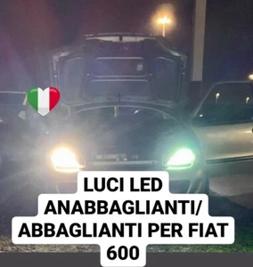 LUCI LED H4 ANABBAGLIANTI ABBAGLIANTI PER FIAT 600 SEICENTO NO ERRORE CANBUS  - Imagen 1 de 3