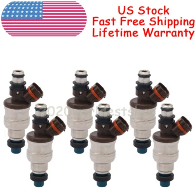 6X Inyectores de combustible para camioneta Toyota 4Runner 1989-1990-1991-92-93-94-95 3VZE 3,0 L Foto 1 de 4
