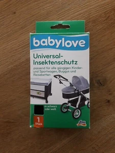 Insektenschutz Netz Mückenschutz Kinderwagen Reisebett Weiß , Babylove - Bild 1 von 2