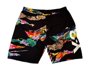ADIDAS Y-3 YOHJI YAMAMOTO ESTAMPADO FLORAL 2XL NEGRO MLTCR BAÑADOR SHORTS HG6107 NUEVO - Imagen 1 de 7