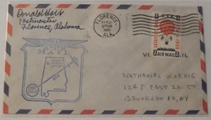 Florence Alabama nach Nashville Tennessee 26. Februar 1960 Erstflug Luftpost - Bild 1 von 2