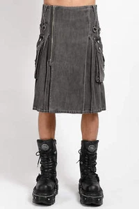 Tripp NYC Super Kilt [BLACK DENIM] - Bild 1 von 14