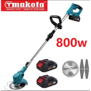 DECESPUGLIATORE ELETTRICO DOPPIA BATTERIA MAKOTA 800W TAGLIAERBA TAGLIABORDI - Foto 1 di 4