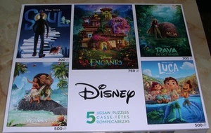 Disney/Pixar 5 in 1 Puzzle Set (300-750 Pieces) Ceaco (2022) - Picture 1 of 1