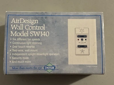 Emerson AirDesign Ceiling Fan Wall Control SW140 - New Open Box - Image 1 of 3