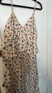 Women's Floral Sleeveless Dress - Picture 1 of 9