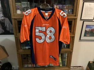 Von Miller #58 Denver Broncos SEWN Orange REEBOK Onfield Jersey SZ 56 XXL - Cool - Picture 1 of 16