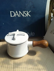 Very Rare DANSK Kobenstyle WHITE Butter Warmer With Lid NIB - Picture 1 of 9