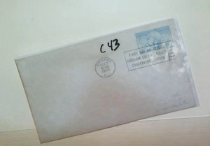 U. S. FDC - C43 - Air Mail -  no cachet - comb. ship! - - Picture 1 of 1