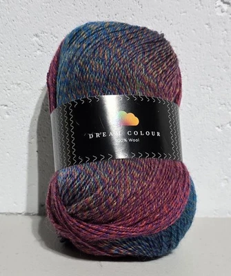 Hobbii Yarn Dream Colour (11) 100% Wool Knitting Crochet Fingering 3.5 oz  Skein - Image 1 of 3