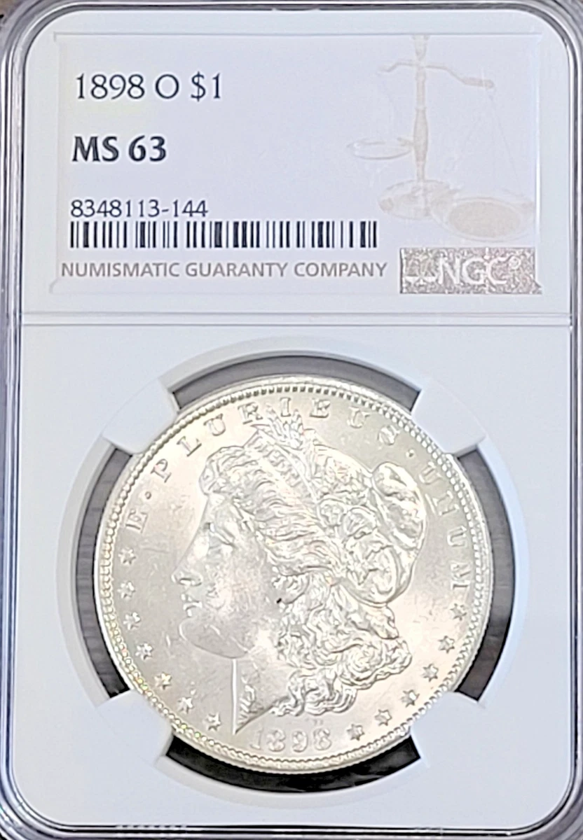 New Orleans Grade MS 63 1898 Year Morgan US Dollars (1878-1921