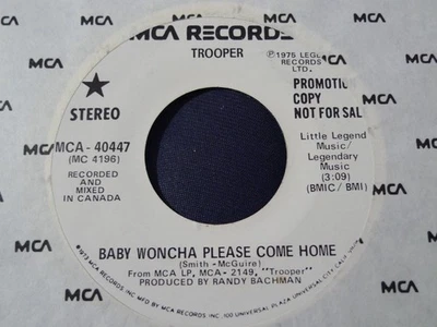 DEMO PROMO-TROOPER-BABY WONCHA PLEASE COME HOME-MCA - Image 1 of 2