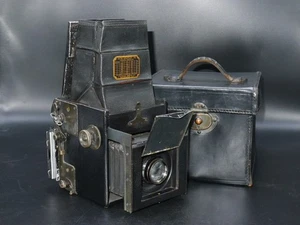 Cámara Folmer & Schwing Auto Graflex Junior 2X3 con lente y estuche B&l Tessar f/4,5 - Imagen 1 de 10