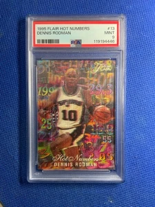 1995 Flair Dennis Rodman numeri caldi #13 PSA 9 - Foto 1 di 2